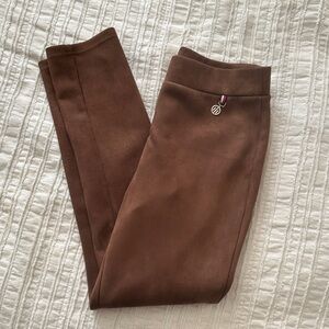 Tommy Hilfiger Suede- like Brown Tights High Waisted